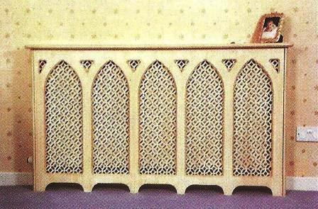 Gothic painted radiator case