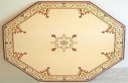 William Burges Gothic Revival style Painted dining or library table