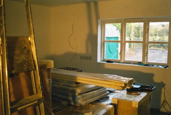 Traditional cream hand painted fitted kitchen units & island