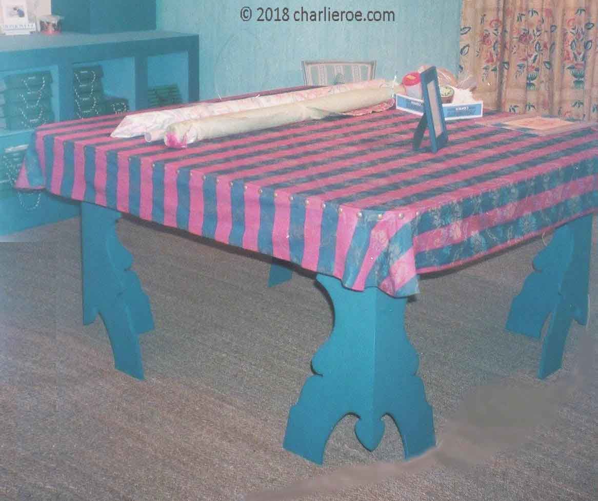 C18th style Scandinavian painted farm dining table farm furniture