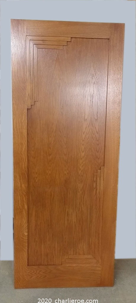 new Art Deco Oak door with stepped corner mouldings