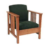 New Arts & Crafts Movement Frank Lloyd Wright Mission Prairie style oak sofa settee