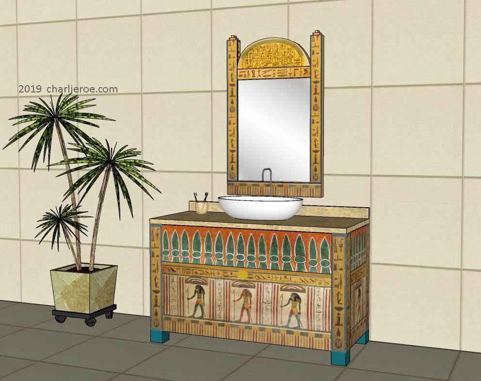 Painted 3 Door Bathroom Vanity Unit, Bathroom Vanity Top Cut To Size Egypt