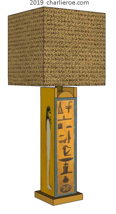 New Ancient Egyptian Revival Style, Egyptian Style Floor Lamps